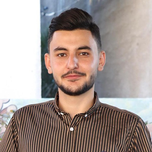 Portrait of filmmaker Mahmoud Mansour