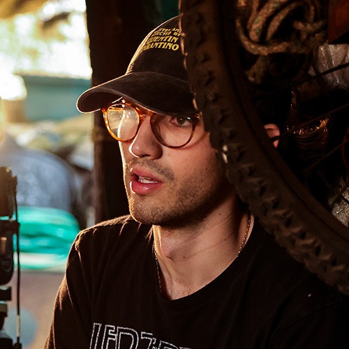 Portrait of filmmaker Manuel Rubio